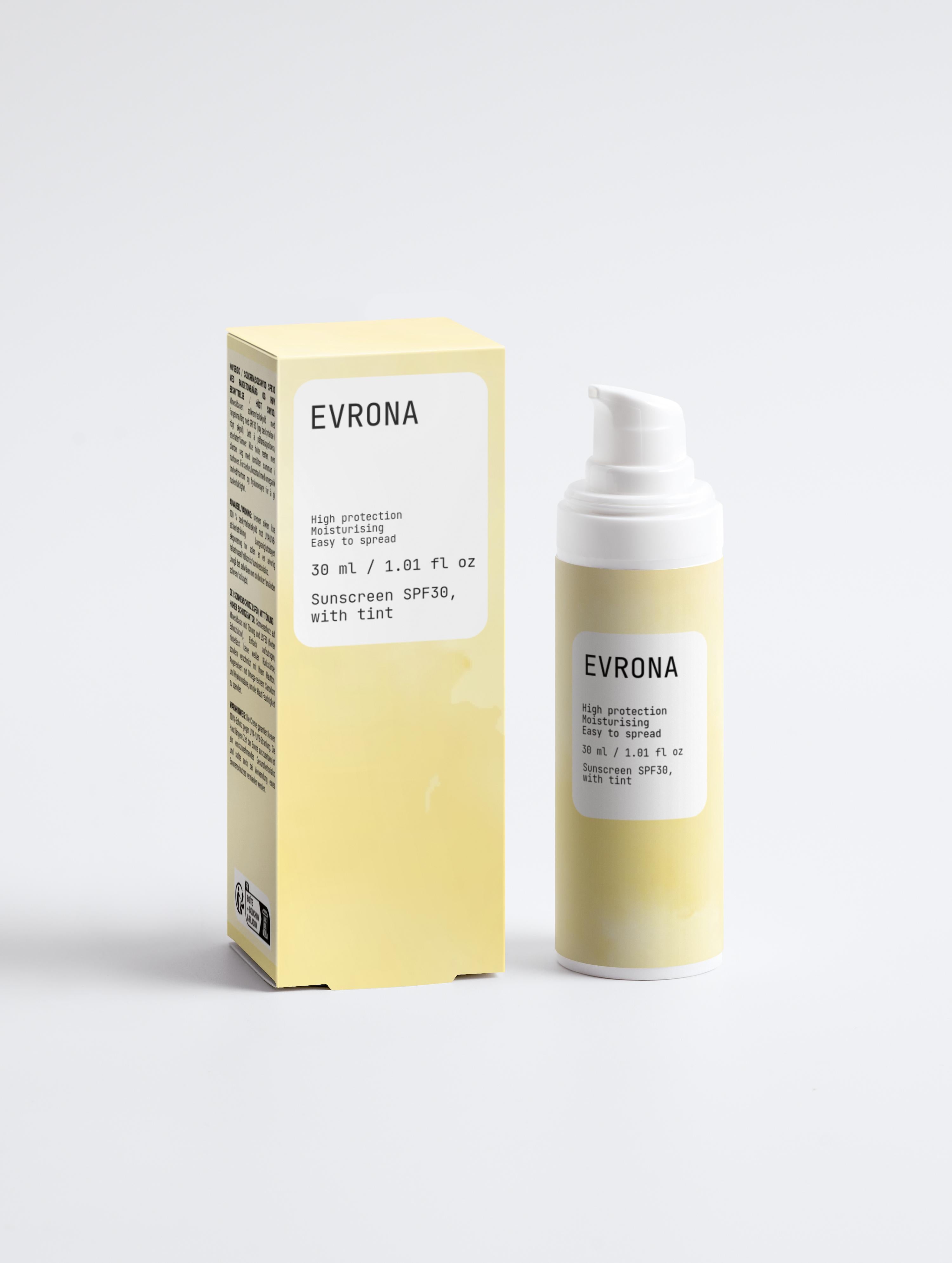 Sunscreen SPF30, with tint